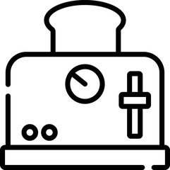 toaster Illustration on a white background     