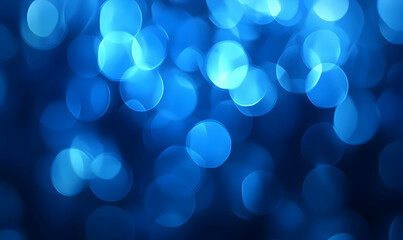 Abstract blue bokeh background texture