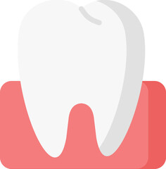 tooth Illustration on a white background    