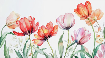 Elegant wedding invitation card background . Minimal hand painted watercolor botanical flowers texture template background. Design for wedding, vip cover, poster, rsvp moderncard.Valentine's Day

