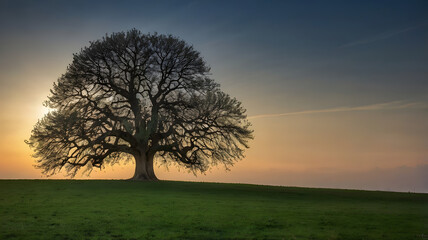 Fototapeta premium tree in the morning