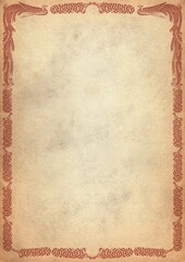 Karate, taekwondo, judo, kudo, hapkido, kempo certificate, diplom. Old vintage paper texture. High resolution.