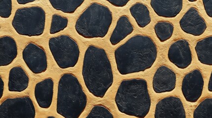Giraffe skin texture isolated. Close-up giraffe pattern. Wild Animal fur. Giraffe spots. Realistic giraffe skin. Giraffe design texture. Detailed giraffe skin close-up. Wild Animal texture.