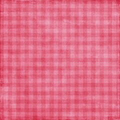 Red plaid gingham, scottish tartan texture, grid graph paper with rhombus squares pattern, picnic napkin and curtain tablecloth, vector seamless geometric checkered fabric