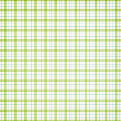 Green plaid gingham, scottish tartan texture, grid graph paper with rhombus squares pattern, picnic napkin and curtain tablecloth, vector seamless geometric checkered fabric