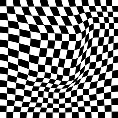 Obraz premium Black and white checkered pattern, Checkerboard seamless pattern eps10