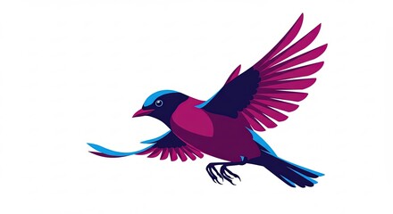 Obraz premium Colorful birds in flight showcasing grace and beauty in nature