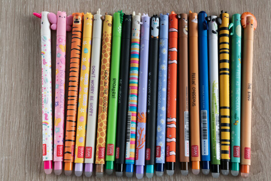 Famous erasable gel colored pens from Legami Milano