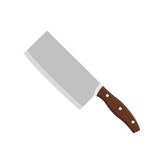 cleaver knife flat icon illustration