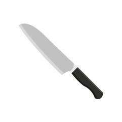 santoku knife flat icon illustration