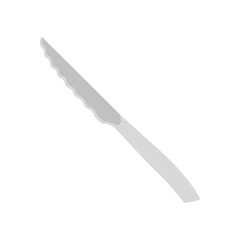 steak knife flat icon illustration