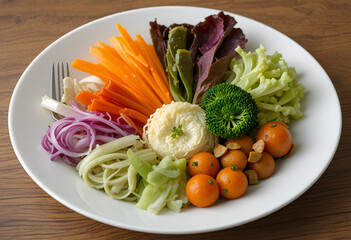 salad with vegetables