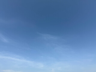 Fototapeta premium Sky is blue and clear with no clouds. clear blue sky with no clouds. sun is shining brightly.