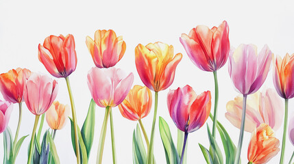 Fototapeta premium Elegant wedding invitation card background . Minimal hand painted watercolor botanical flowers texture template background. Design for wedding, vip cover, poster, rsvp moderncard.Valentine's Day