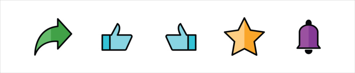 Web icon set. Phone icon set. Set of contact us icons. 