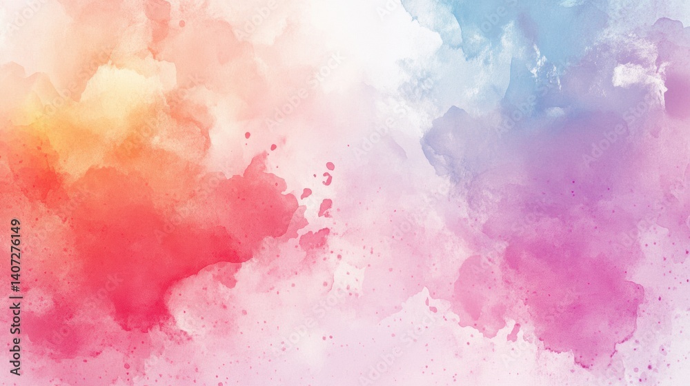 Aufkleber watercolor splash texture background with soft blending and pastel tones for creative projects and a