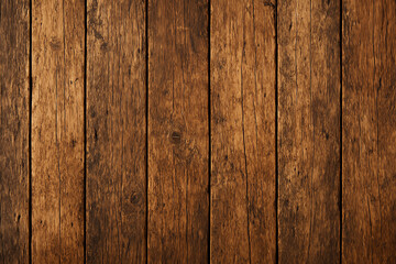 Fototapeta premium A close-up view of rustic wooden planks arranged in a seamless pattern. The rich texture and warm tones add depth and character, perfect for backgrounds or design elements.