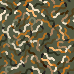 Circles decorative seamless pattern. Round shapes of colorful endless wallpaper ornament.