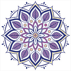 mandala on white background


