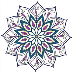 mandala on white background