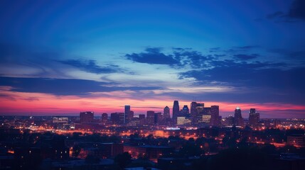 Fototapeta premium line blue white sky