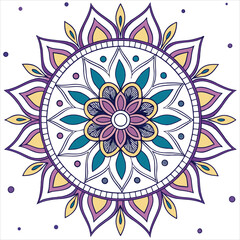 mandala on white background