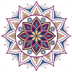 mandala on white background