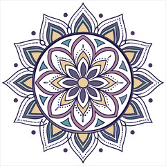 mandala on white background