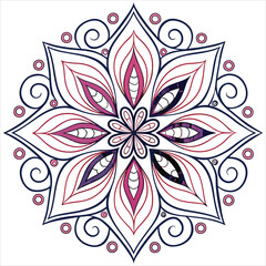 mandala on white background
