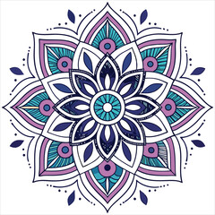 mandala on white background
