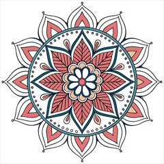 mandala on white background