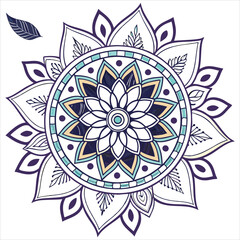mandala on white background