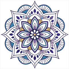mandala on white background



