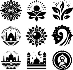 sketch vector illustration silhouette design ornament decoration icon logo symbol mascot religious and cultural religion ethnic traditional abstract modern  