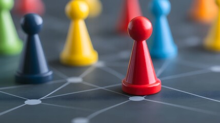 Leadership and Team Growth Symbolized by Interconnected Support Structures