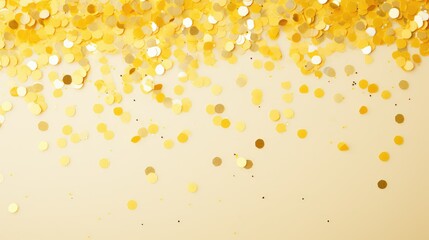 composition yellow confetti background