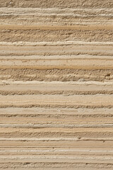 seamless rammed earth clay texture tile top view natural red brown layers wall ground for surface mapping architecture game design 2d flat