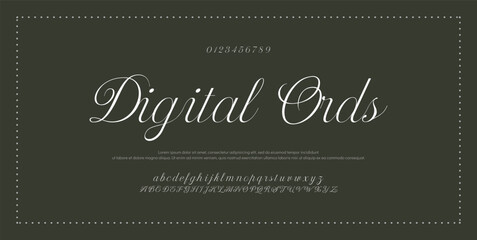 Signature Font Calligraphy Logotype Script Font Type Font lettering handwritten