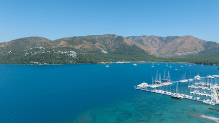 Coastal Life in Marmaris from Above