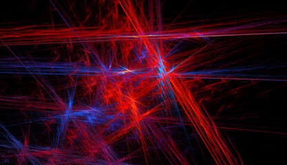 Fractal colored abstract on black background