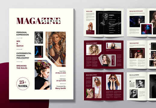 Minimalist Designer Portfolio Layout