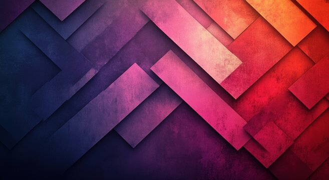 Colorful gradient background with arrows and glowing abstract design elements