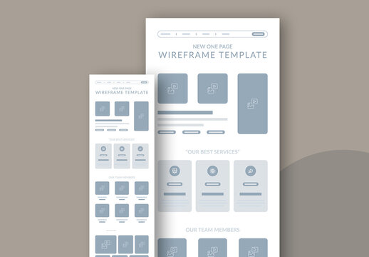 Wireframe Template Layout