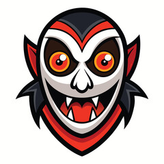 Halloween masks isolated clipart on white background