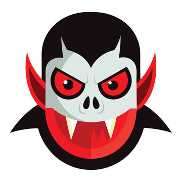 vampire face red eyes halloween clip art preview