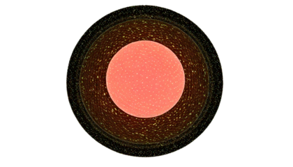 dot circle isolated on transparent background