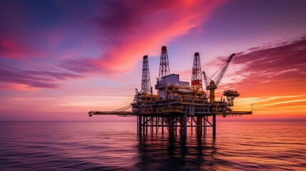 Obraz premium rig oil gas