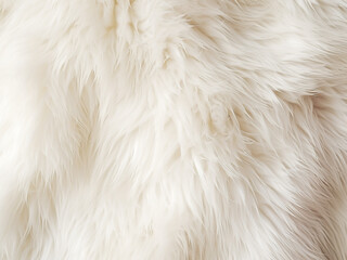 Polar bear fur close up revealing hollow hairs offering insulation and maintaining warmth