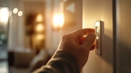 Electrician replacing a broken light switch in a home. Featuring electrical repair and home maintenance
