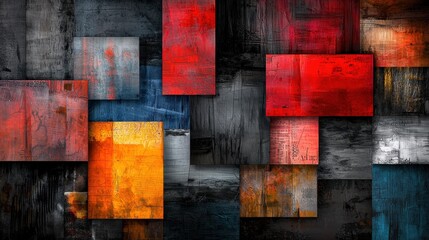 Grunge collage, layered textures, urban decay feel, seamless